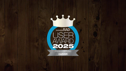 Nimms Rad User Award 2025, Carver Bikes Platz 2 Silber in Preis-Leistungsverhältnis